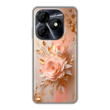 Силиконовый чехол на Itel P55 4G с принтом женский