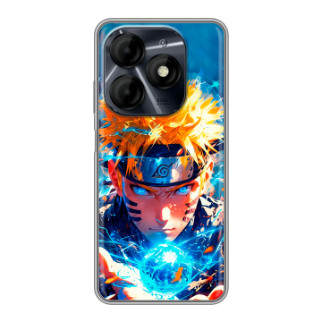 Силиконовый чехол на Itel P55 4G с принтом Аниме Наруто Naruto