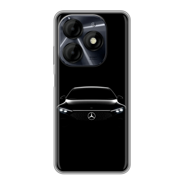 Силиконовый чехол на Itel P55 4G с принтом Mercedes Мерседес