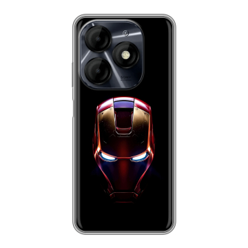 Силиконовый чехол на Itel P55 4G с принтом IronMan Железный человек Силиконовый чехол на Itel P55 4G с принтом IronMan Железный человек
