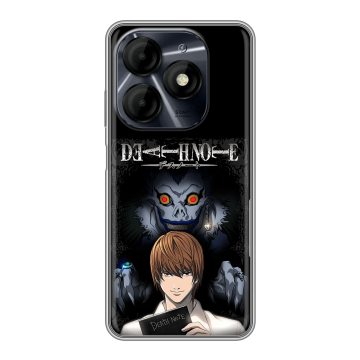 Силиконовый чехол на Itel P55 4G с принтом Death note Тетрадь смерти