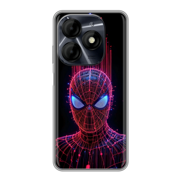 Силиконовый чехол на Itel P55 4G с принтом Spiderman Человек паук Силиконовый чехол на Itel P55 4G с принтом Spiderman Человек паук