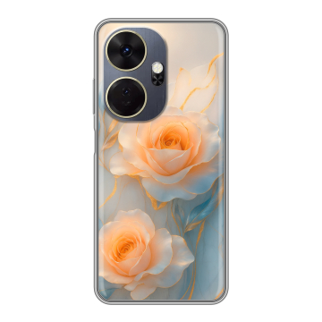 Силиконовый чехол на Itel P55 Plus с принтом Женский