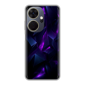 Силиконовый чехол на Itel P55 Plus с принтом Абстракиция Силиконовый чехол на Itel P55 Plus с принтом Абстракиция