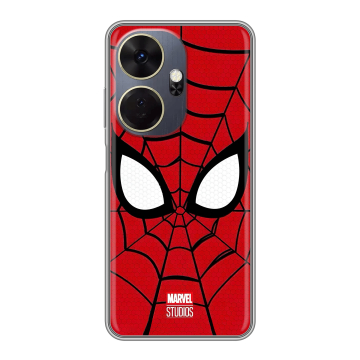 Силиконовый чехол на Itel P55 Plus с принтом человек паук spiderman Силиконовый чехол на Itel P55 Plus с принтом человек паук spiderman