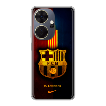 Силиконовый чехол на Itel P55 Plus с принтом Барселона Barcelona Силиконовый чехол на Itel P55 Plus с принтом Барселона Barcelona