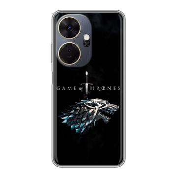Силиконовый чехол на Itel P55 Plus с принтом Игра Престолов Game Thrones