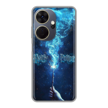 Силиконовый чехол на Itel P55 Plus с принтом Harry Potter Гарри Поттер