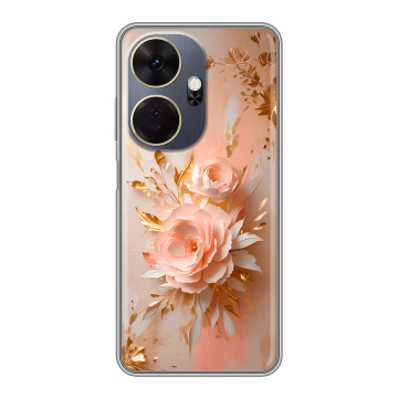 Силиконовый чехол на Itel P55 Plus с принтом женский Силиконовый чехол на Itel P55 Plus с принтом женский