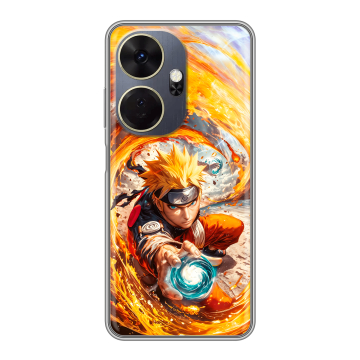 Силиконовый чехол на Itel P55 Plus с принтом Аниме Наруто Naruto