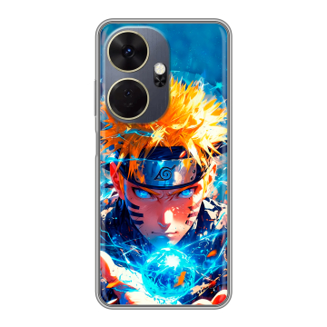Силиконовый чехол на Itel P55 Plus с принтом Аниме Наруто Naruto