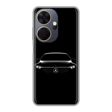 Силиконовый чехол на Itel P55 Plus с принтом Mercedes Мерседес