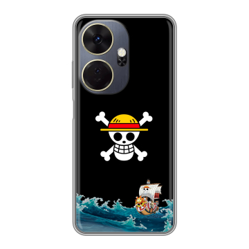 Силиконовый чехол на Itel P55 Plus с принтом One Piece Ван Пис