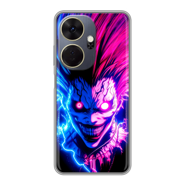 Силиконовый чехол на Itel P55 Plus с принтом Death note Тетрадь смерти Силиконовый чехол на Itel P55 Plus с принтом Death note Тетрадь смерти