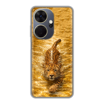 Силиконовый чехол на Itel P55 Plus с принтом женский