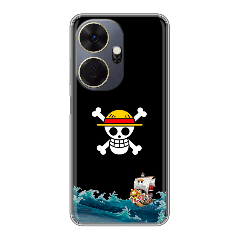 Силиконовый чехол на Itel P55 Plus с принтом One Piece Ван Пис Силиконовый чехол на Itel P55 Plus с принтом One Piece Ван Пис