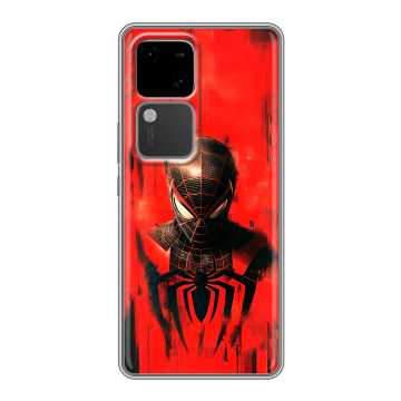 Силиконовый чехол на Vivo V30 5G с принтом человек паук spiderman Силиконовый чехол на Vivo V30 5G с принтом человек паук spiderman
