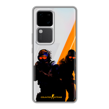 Силиконовый чехол на Vivo V30 5G с принтом Контер страйк Counter strike Силиконовый чехол на Vivo V30 5G с принтом Контер страйк Counter strike