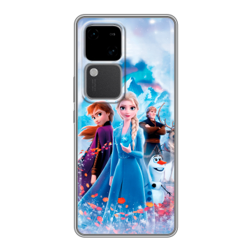 Силиконовый чехол на Vivo V30 5G с принтом Холодное сердце Frozen Силиконовый чехол на Vivo V30 5G с принтом Холодное сердце Frozen