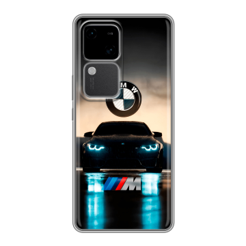 Силиконовый чехол на Vivo V30 5G с принтом БМВ BMW