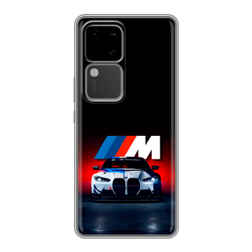 Силиконовый чехол на Vivo V30 5G с принтом БМВ BMW