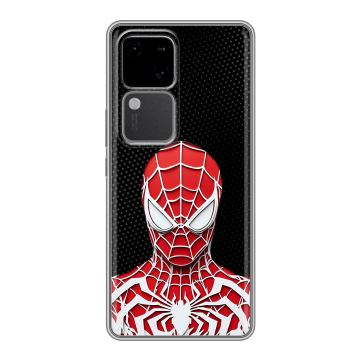 Силиконовый чехол на Vivo V30 5G с принтом человек паук spiderman Силиконовый чехол на Vivo V30 5G с принтом человек паук spiderman