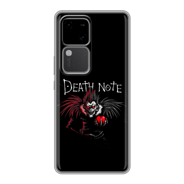 Силиконовый чехол на Vivo V30 5G с принтом Death note Тетрадь смерти Силиконовый чехол на Vivo V30 5G с принтом Death note Тетрадь смерти