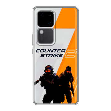 Силиконовый чехол на Vivo V30 5G с принтом Counter Strike Силиконовый чехол на Vivo V30 5G с принтом Counter Strike