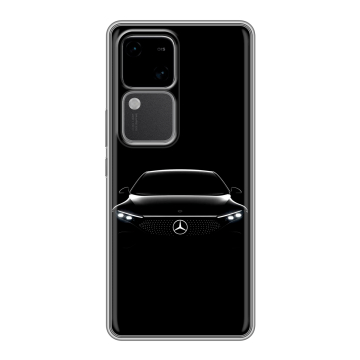 Силиконовый чехол на Vivo V30 5G с принтом Mercedes Мерседес Силиконовый чехол на Vivo V30 5G с принтом Mercedes Мерседес