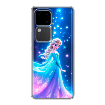 Силиконовый чехол на Vivo V30 5G с принтом Холодное сердце Frozen Силиконовый чехол на Vivo V30 5G с принтом Холодное сердце Frozen