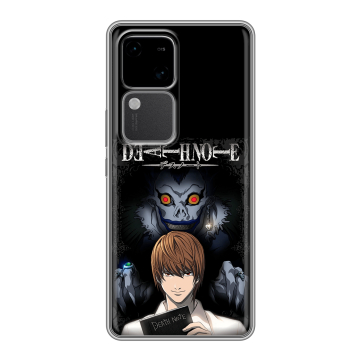 Силиконовый чехол на Vivo V30 5G с принтом Death note Тетрадь смерти