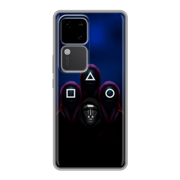 Силиконовый чехол на Vivo V30 5G с принтом Игра Кальмара