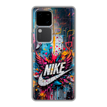 Силиконовый чехол на Vivo V30 5G с принтом Nike Найк Силиконовый чехол на Vivo V30 5G с принтом Nike Найк