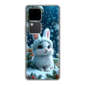 Силиконовый чехол на Vivo V30 5G с принтом Новый год