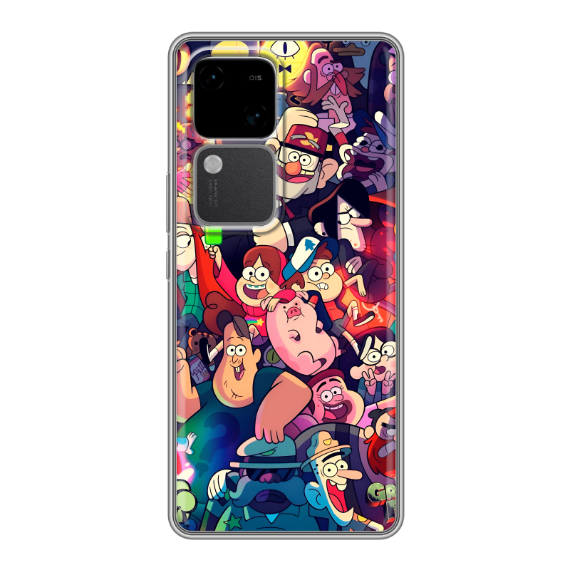 Силиконовый чехол на Vivo V30 5G с принтом Gravity Falls Гравити Фолз Силиконовый чехол на Vivo V30 5G с принтом Gravity Falls Гравити Фолз