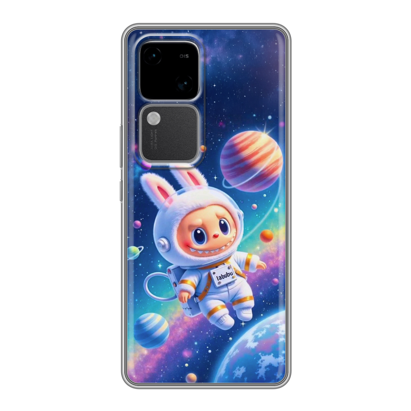 Силиконовый чехол на Vivo V30 5G с принтом Labubu Лабубу Силиконовый чехол на Vivo V30 5G с принтом Labubu Лабубу
