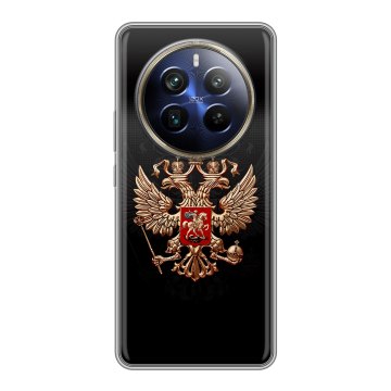Силиконовый чехол на Realme 12 Plus 5G с принтом Герб России Силиконовый чехол на Realme 12 Plus 5G с принтом Герб России