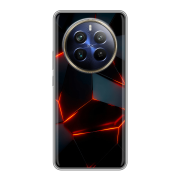 Силиконовый чехол на Realme 12 Plus 5G с принтом Яркие абстракции Силиконовый чехол на Realme 12 Plus 5G с принтом Яркие абстракции