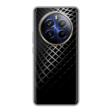 Силиконовый чехол на Realme 12 Plus 5G с принтом Текстура металла Силиконовый чехол на Realme 12 Plus 5G с принтом Текстура металла