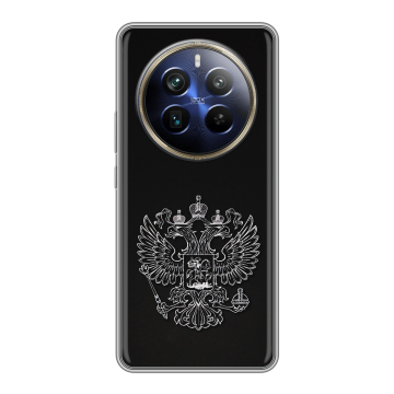 Силиконовый чехол на Realme 12 Plus 5G с принтом Герб России