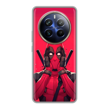 Силиконовый чехол на Realme 12 Plus 5G с принтом Дедпул Deadpool Силиконовый чехол на Realme 12 Plus 5G с принтом Дедпул Deadpool