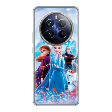Силиконовый чехол на Realme 12 Plus 5G с принтом Холодное сердце Frozen Силиконовый чехол на Realme 12 Plus 5G с принтом Холодное сердце Frozen