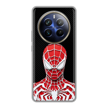Силиконовый чехол на Realme 12 Plus 5G с принтом человек паук spiderman Силиконовый чехол на Realme 12 Plus 5G с принтом человек паук spiderman