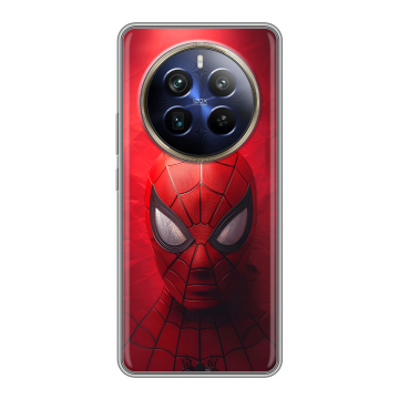 Силиконовый чехол на Realme 12 Plus 5G с принтом Spiderman Человек паук Силиконовый чехол на Realme 12 Plus 5G с принтом Spiderman Человек паук