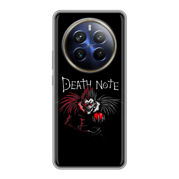 Силиконовый чехол на Realme 12 Plus 5G с принтом Death note Тетрадь смерти Силиконовый чехол на Realme 12 Plus 5G с принтом Death note Тетрадь смерти