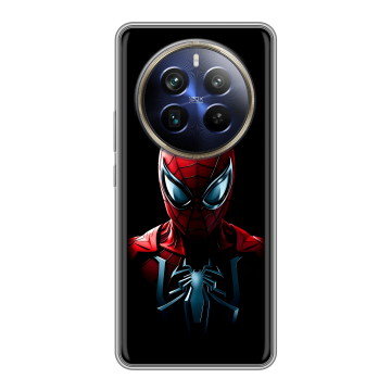 Силиконовый чехол на Realme 12 Plus 5G с принтом Spiderman Человек паук