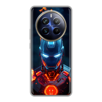 Силиконовый чехол на Realme 12 Plus 5G с принтом IronMan Железный человек Силиконовый чехол на Realme 12 Plus 5G с принтом IronMan Железный человек
