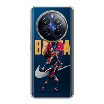 Силиконовый чехол на Realme 12 Plus 5G с принтом Барселона Barca Yamal Силиконовый чехол на Realme 12 Plus 5G с принтом Барселона Barca Yamal