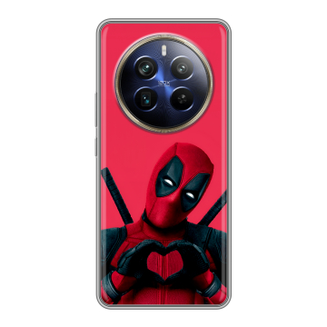 Силиконовый чехол на Realme 12 Plus 5G с принтом Дедпул Deadpool Силиконовый чехол на Realme 12 Plus 5G с принтом Дедпул Deadpool