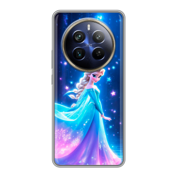 Силиконовый чехол на Realme 12 Plus 5G с принтом Холодное сердце Frozen Силиконовый чехол на Realme 12 Plus 5G с принтом Холодное сердце Frozen